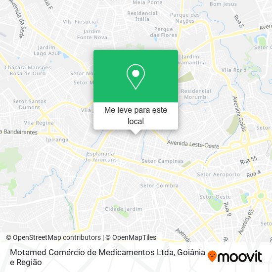 Motamed Comércio de Medicamentos Ltda mapa