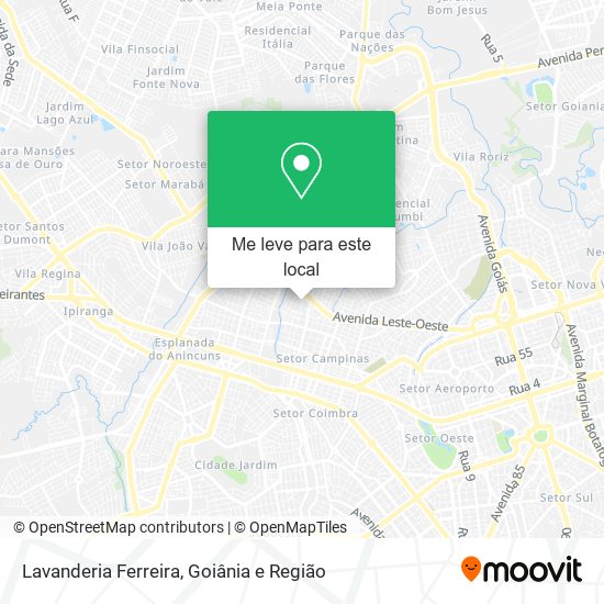 Lavanderia Ferreira mapa