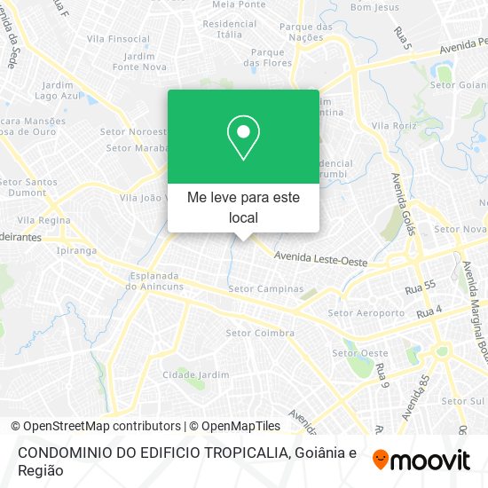 CONDOMINIO DO EDIFICIO TROPICALIA mapa