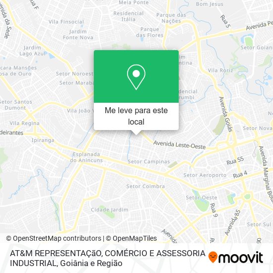 AT&M REPRESENTAÇãO, COMÉRCIO E ASSESSORIA INDUSTRIAL mapa