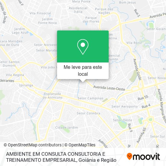 AMBIENTE EM CONSULTA CONSULTORIA E TREINAMENTO EMPRESARIAL mapa