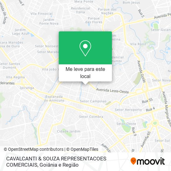 CAVALCANTI & SOUZA REPRESENTACOES COMERCIAIS mapa