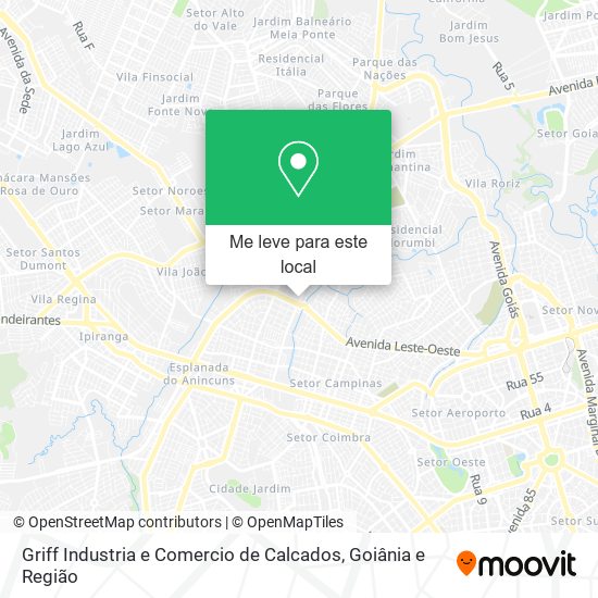 Griff Industria e Comercio de Calcados mapa