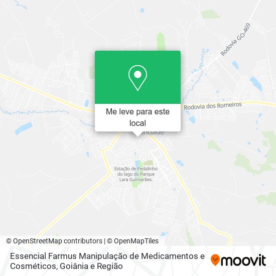 Essencial Farmus Manipulação de Medicamentos e Cosméticos mapa