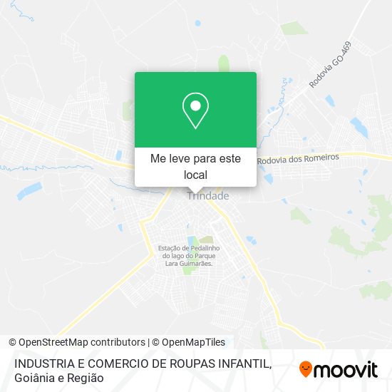 INDUSTRIA E COMERCIO DE ROUPAS INFANTIL mapa