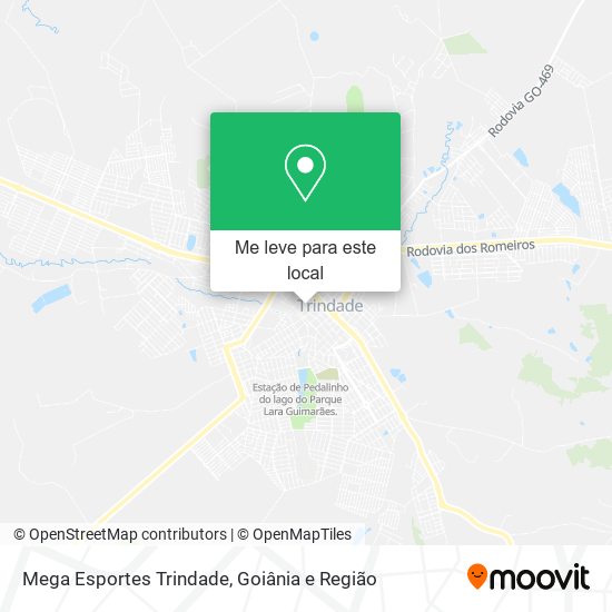 Mega Esportes Trindade mapa