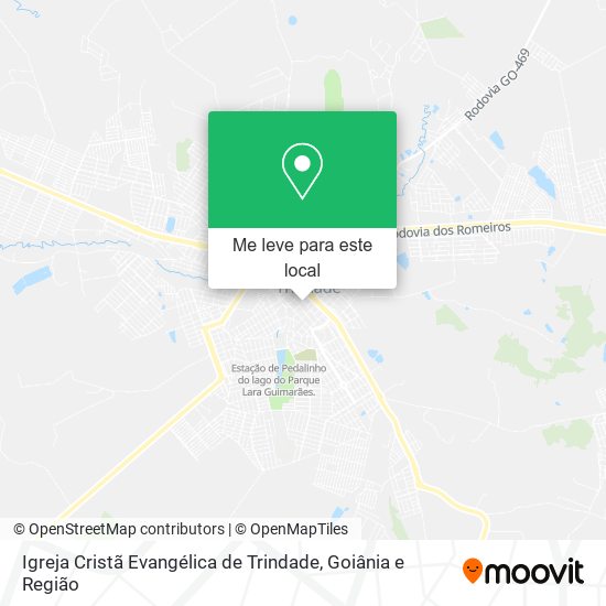 Igreja Cristã Evangélica de Trindade mapa