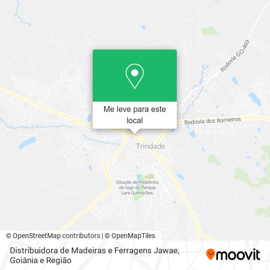 Distribuidora de Madeiras e Ferragens Jawae mapa