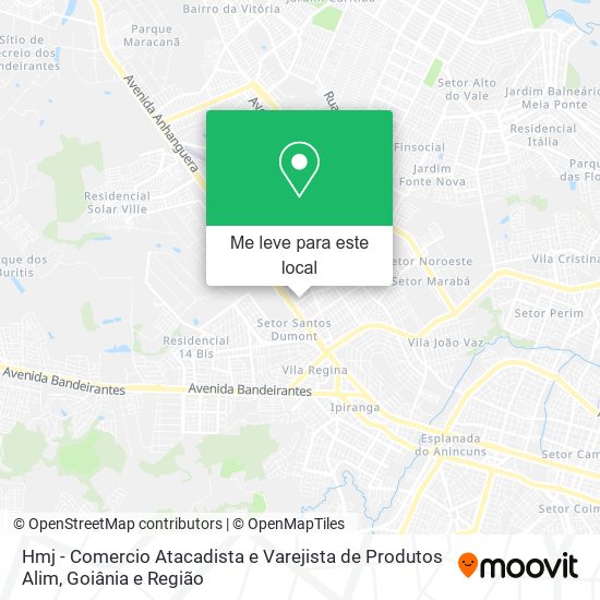 Hmj - Comercio Atacadista e Varejista de Produtos Alim mapa