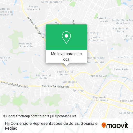 Hjj Comercio e Representacoes de Joias mapa