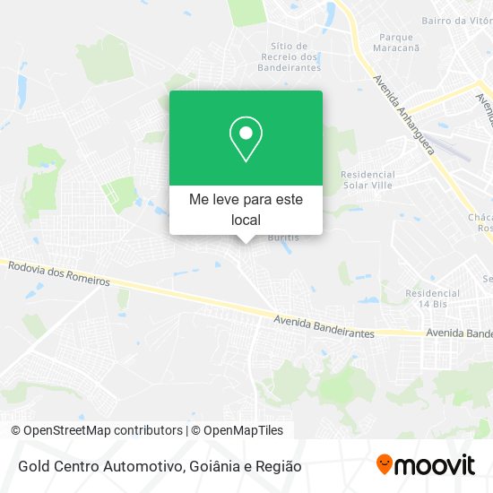 Gold Centro Automotivo mapa