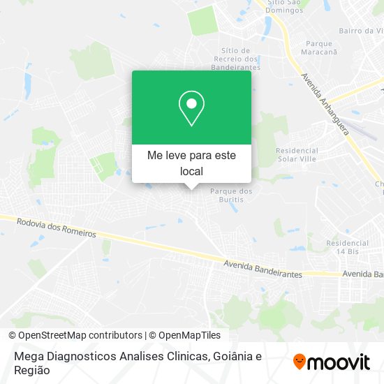 Mega Diagnosticos Analises Clinicas mapa