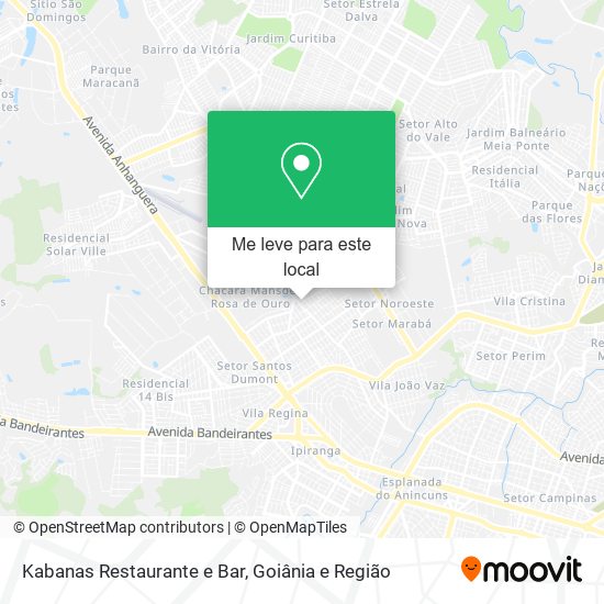 Kabanas Restaurante e Bar mapa