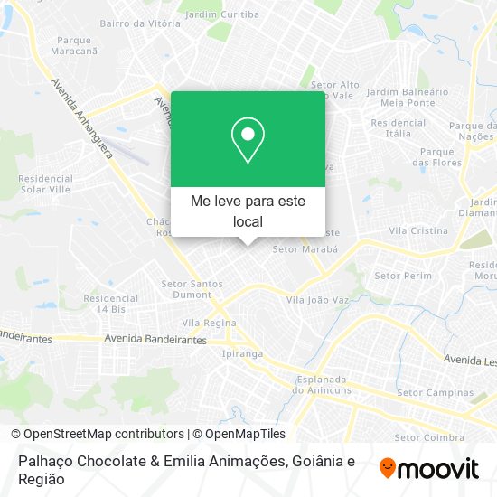 Palhaço Chocolate & Emilia Animações mapa