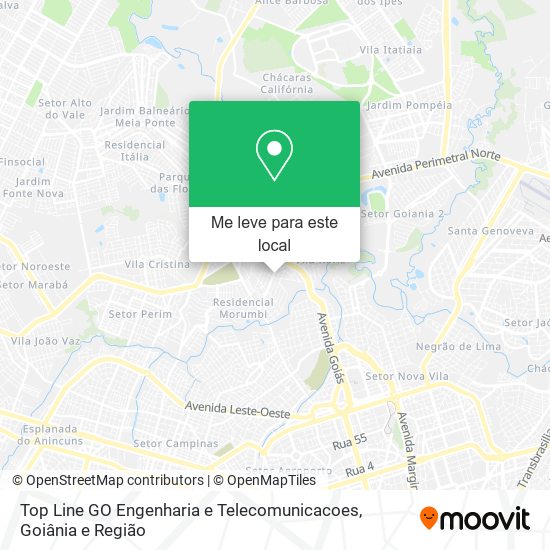 Top Line GO Engenharia e Telecomunicacoes mapa