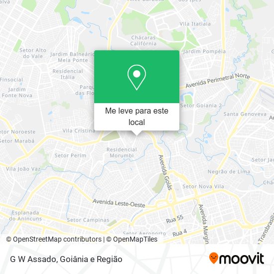 G W Assado mapa