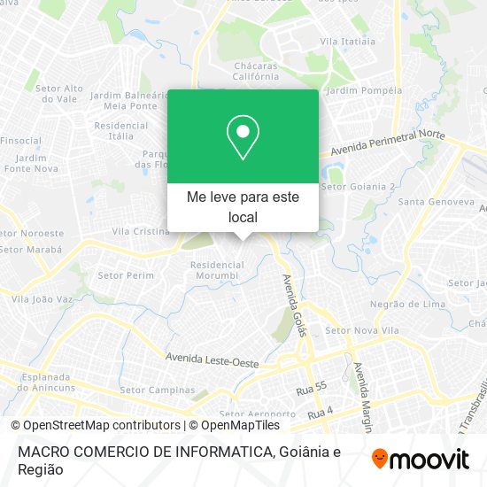 MACRO COMERCIO DE INFORMATICA mapa