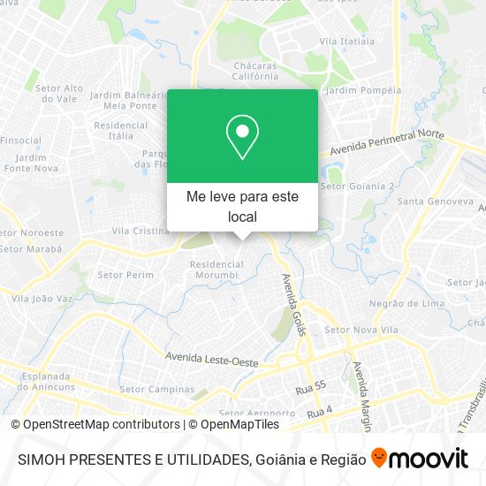 SIMOH PRESENTES E UTILIDADES mapa