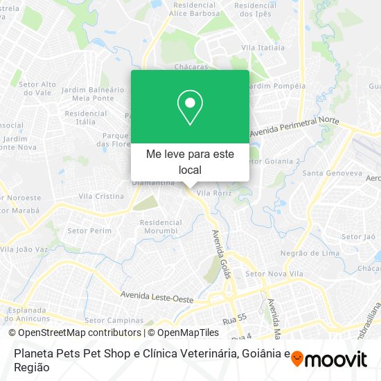 Planeta Pets Pet Shop e Clínica Veterinária mapa