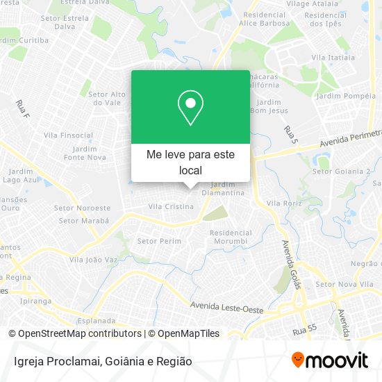 Igreja Proclamai mapa