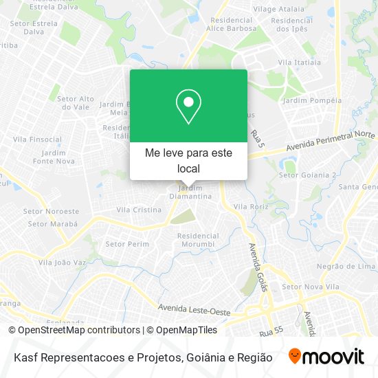 Kasf Representacoes e Projetos mapa