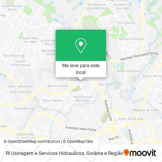 Rl Usinagem e Servicos Hidraulicos mapa