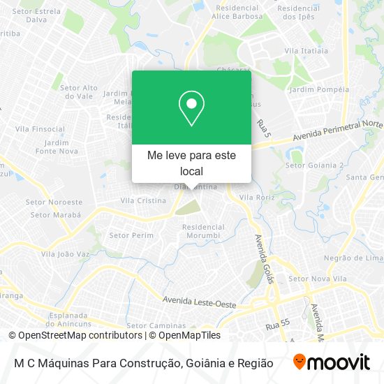 M C Máquinas Para Construção mapa