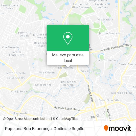 Papelaria Boa Esperança mapa