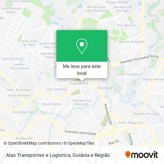 Alas Transportes e Logistica mapa