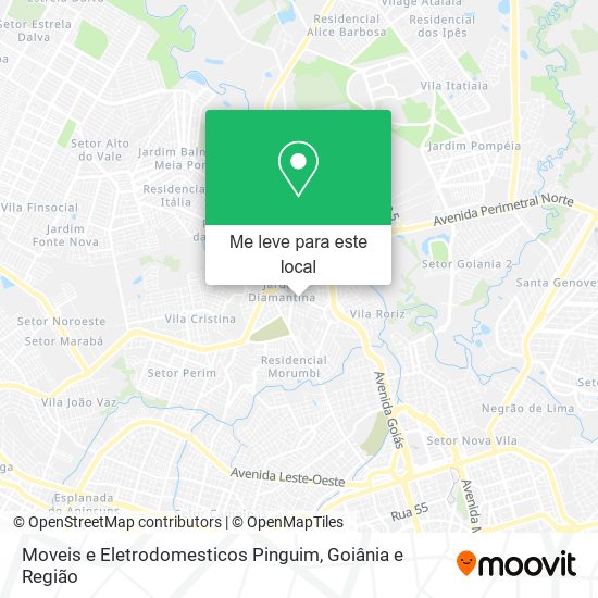 Moveis e Eletrodomesticos Pinguim mapa