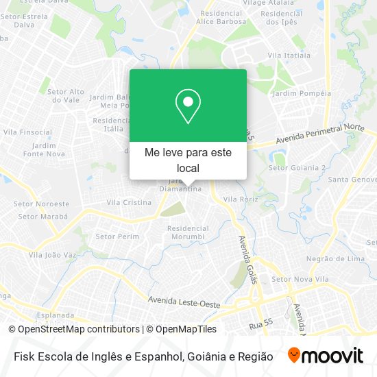 Fisk Escola de Inglês e Espanhol mapa