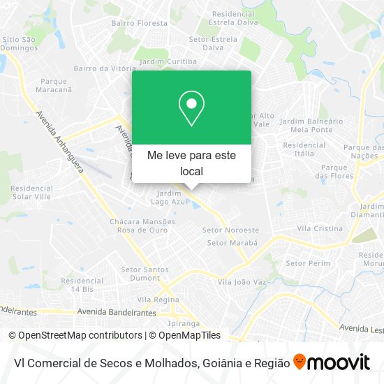 Vl Comercial de Secos e Molhados mapa