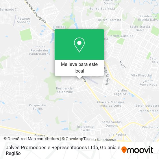 Jalves Promocoes e Representacoes Ltda mapa