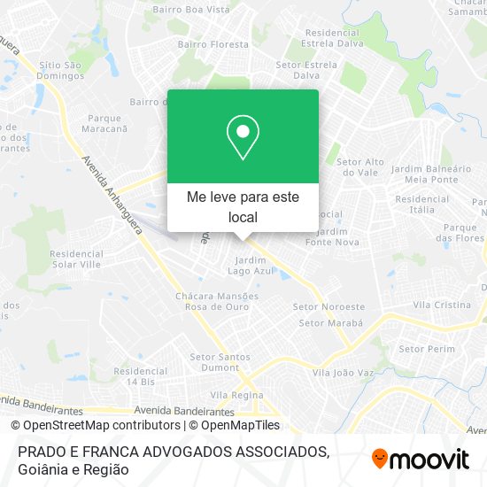 PRADO E FRANCA ADVOGADOS ASSOCIADOS mapa