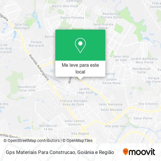 Gps Materiais Para Construcao mapa