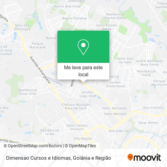 Dimensao Cursos e Idiomas mapa