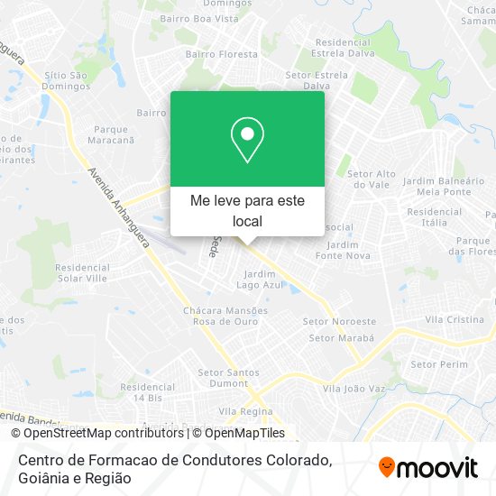 Centro de Formacao de Condutores Colorado mapa