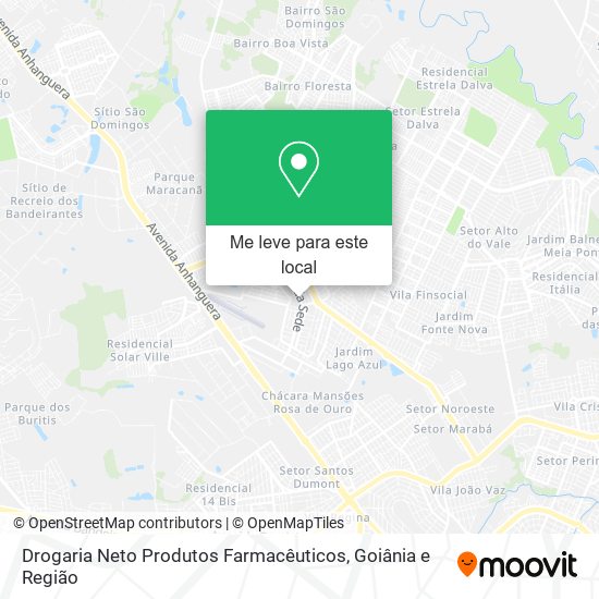 Drogaria Neto Produtos Farmacêuticos mapa