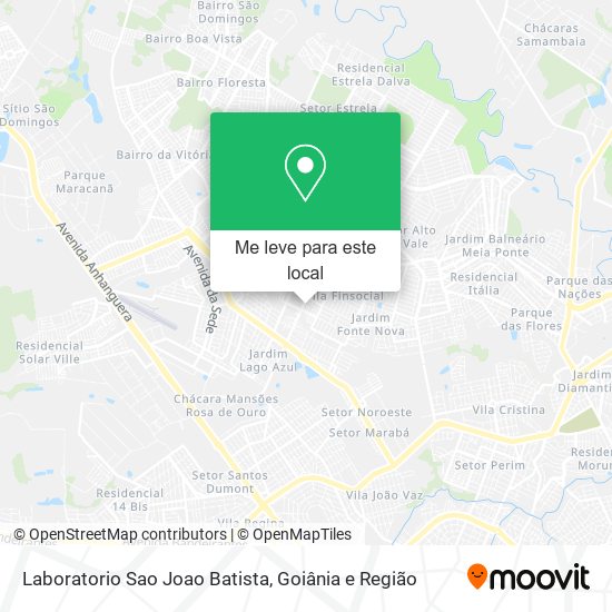 Laboratorio Sao Joao Batista mapa