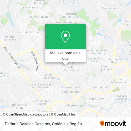 Padaria Delícias Caseiras mapa