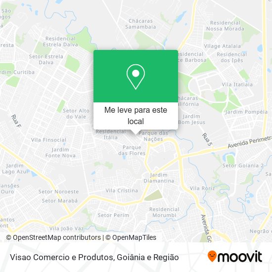 Visao Comercio e Produtos mapa