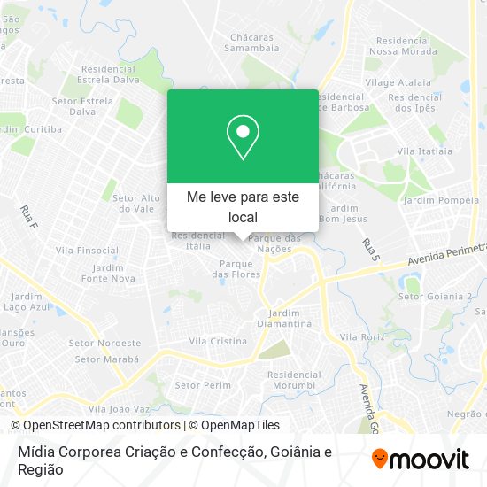 Mídia Corporea Criação e Confecção mapa