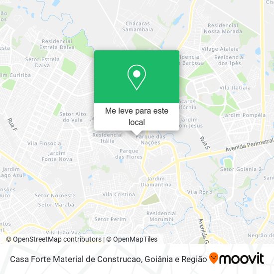 Casa Forte Material de Construcao mapa