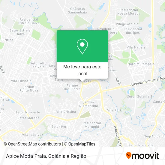 Apice Moda Praia mapa