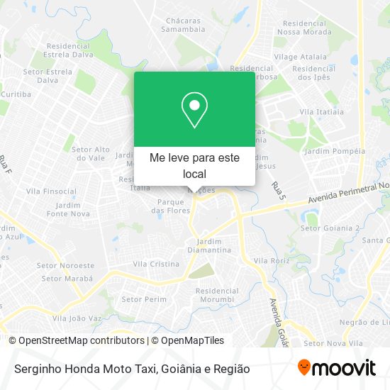 Serginho Honda Moto Taxi mapa