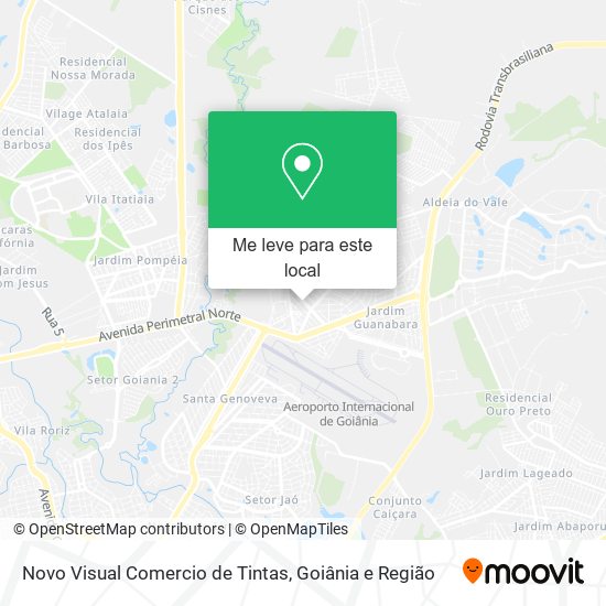 Novo Visual Comercio de Tintas mapa