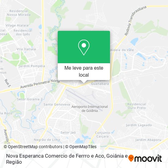 Nova Esperanca Comercio de Ferrro e Aco mapa