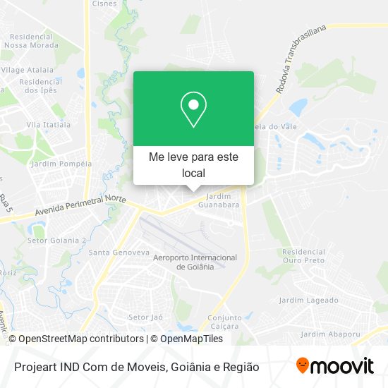 Projeart IND Com de Moveis mapa