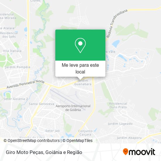 Giro Moto Peças mapa