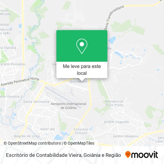 Escritório de Contabilidade Vieira mapa